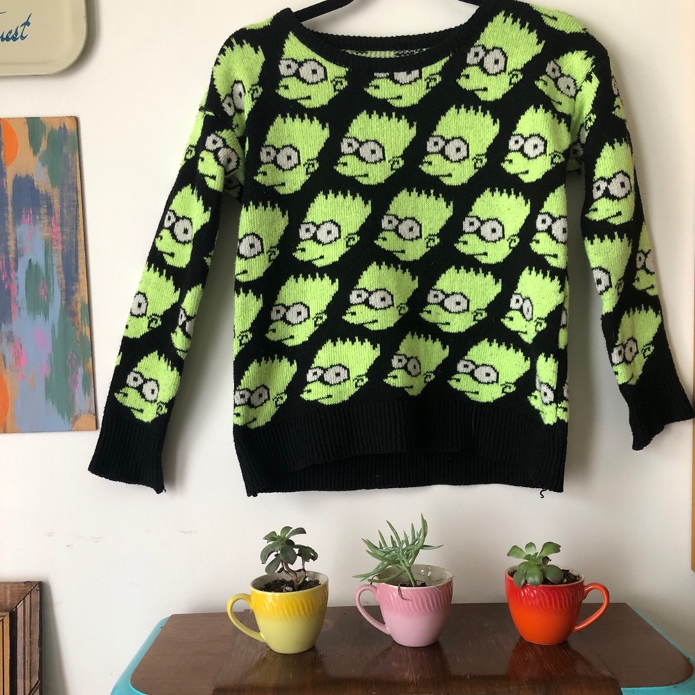 Forever 21 Bart Simpson Sweater Small